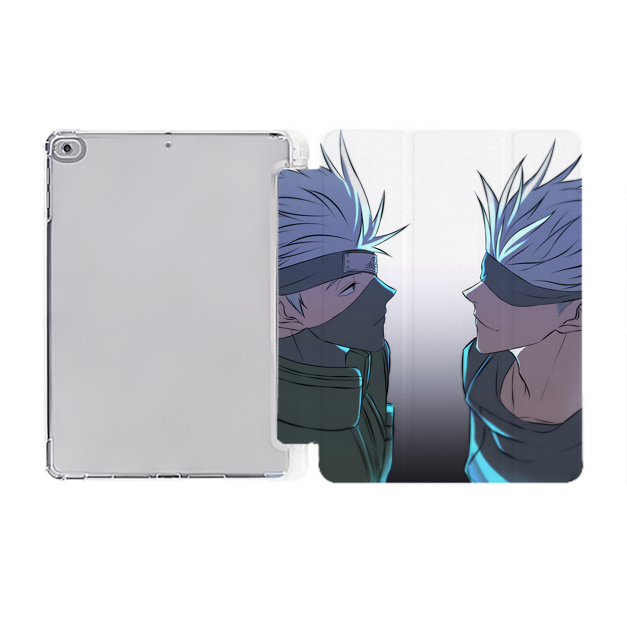 （画像用） 呪術廻戦 Jujutsu Kaisen IPad ケース ペン収納付き 三つ折りスタンド PUレザー×シリコン 対応機種9.5/10.5/10.9インチ